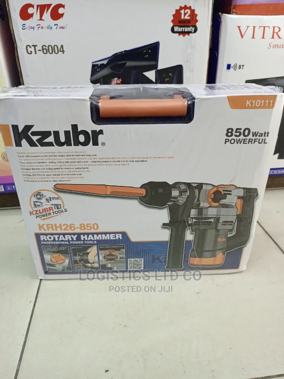 Kzubr-Krh26-850watts Rotary Hammer Professional Power Tools