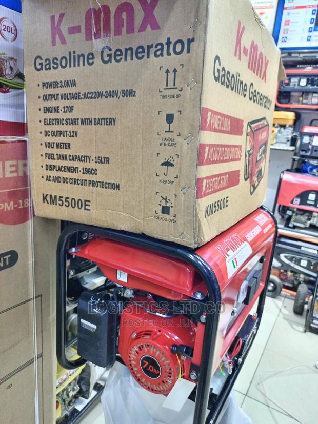 K-Max KM5500E 3.0 Kva Generator With Key Start - thumbnail 3