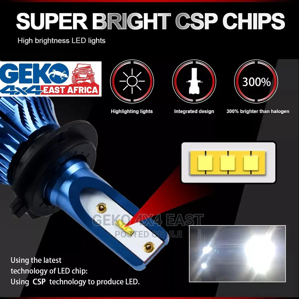 Super Bright H4 LED HEADLIGHTS Bulbs. Double Bearing Fan