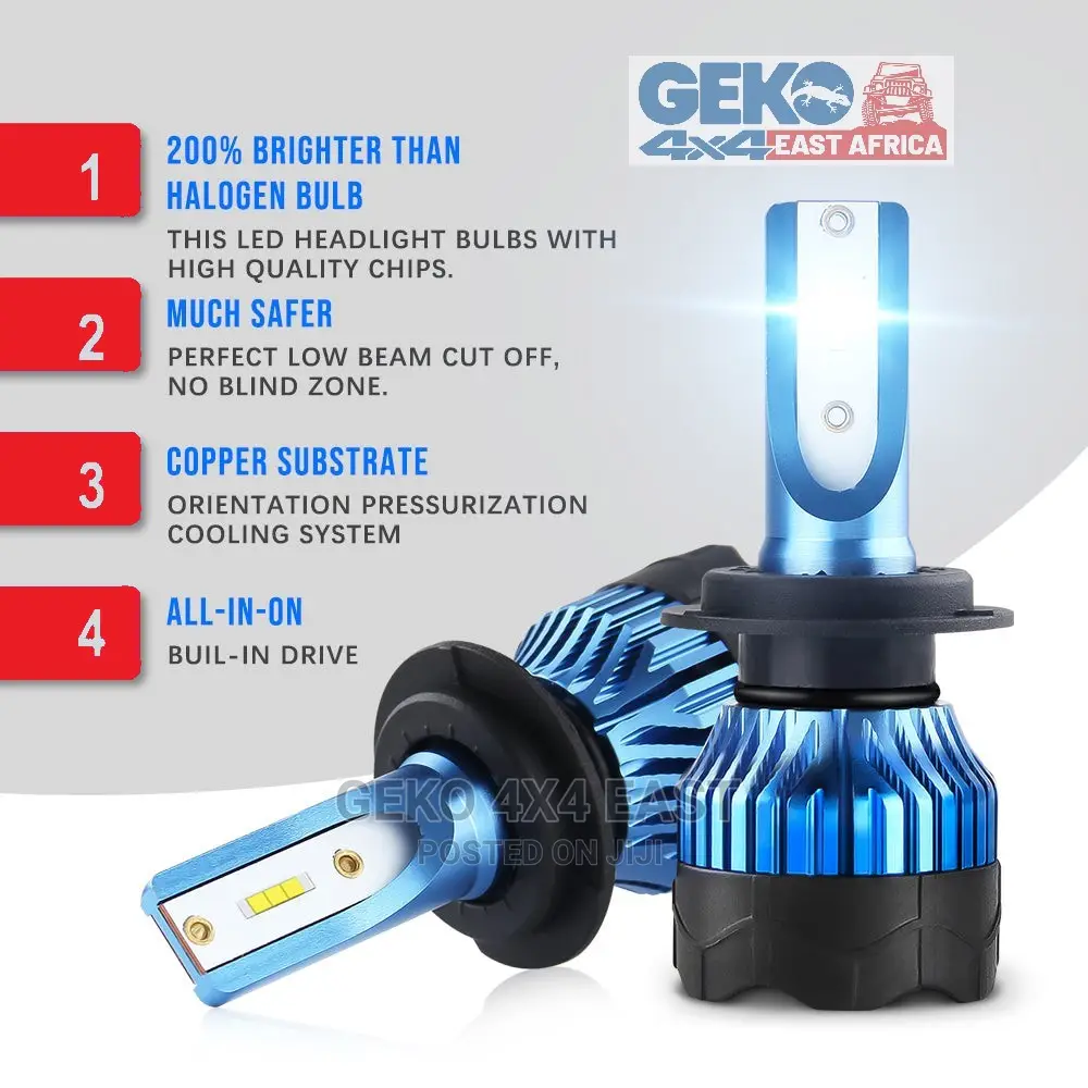 Super Bright H4 LED HEADLIGHTS Bulbs. Double Bearing Fan
