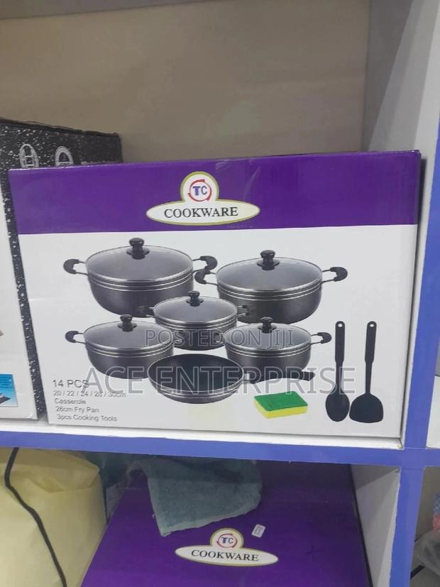 TC 14pcs Heavy Non-Stick Cooking Sufuria Set - thumbnail 3