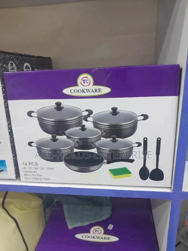 TC 14pcs Heavy Non-Stick Cooking Sufuria Set - thumbnail 2