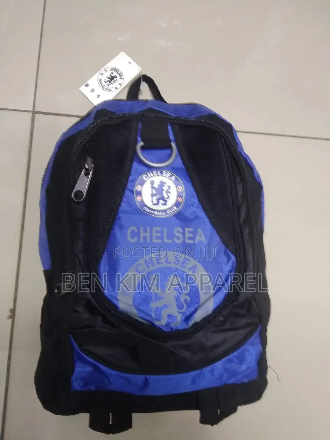 Sports Backpacks Chelsea Football Club Blue Black.