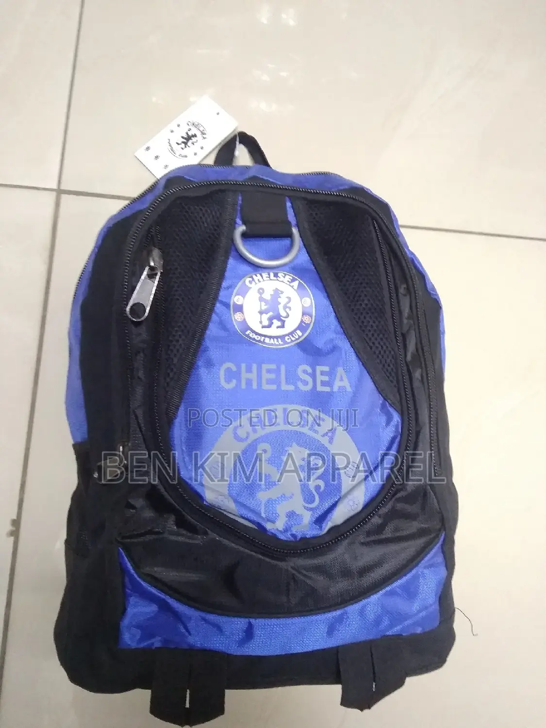 Sports Backpacks Chelsea Football Club Blue Black.