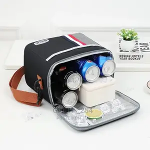 Denim-Oxford Insulated Lunch Bag