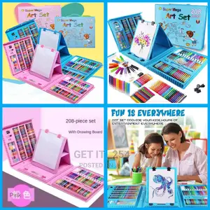 208 PCS Kids Super Mega Art Coloring Set