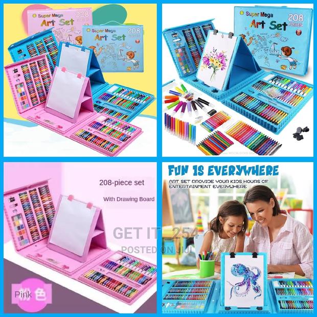 208 PCS Kids Super Mega Art Coloring Set - main view