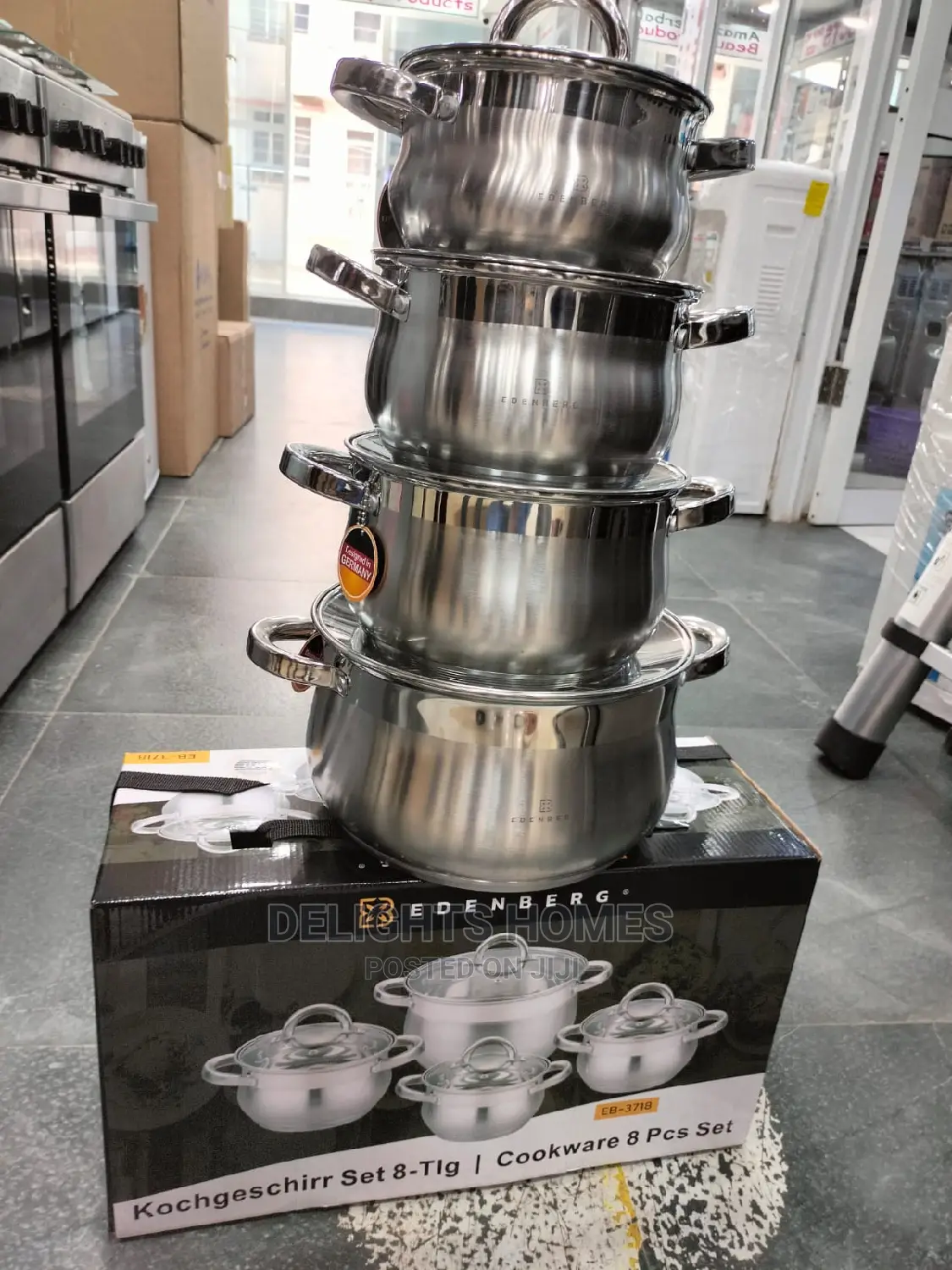 8pcs Stainless Cookware