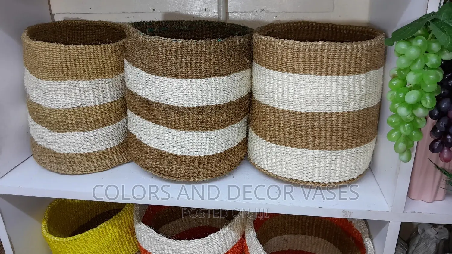 Sisal Basket Handmade on Offer