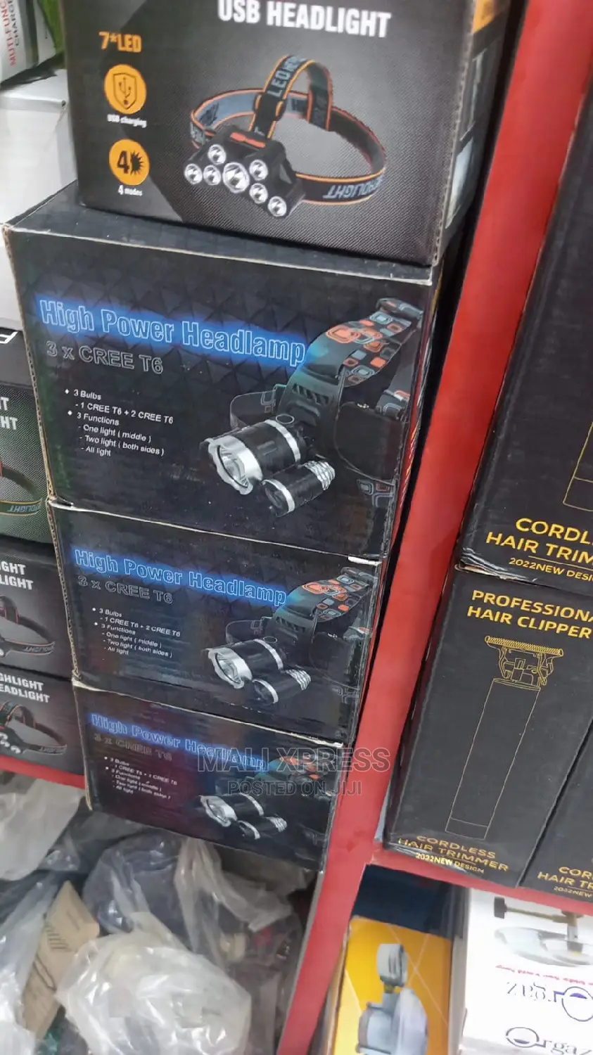 High Power 3 Torch Headlamp Rechargeable Headlamp in Nairobi Central