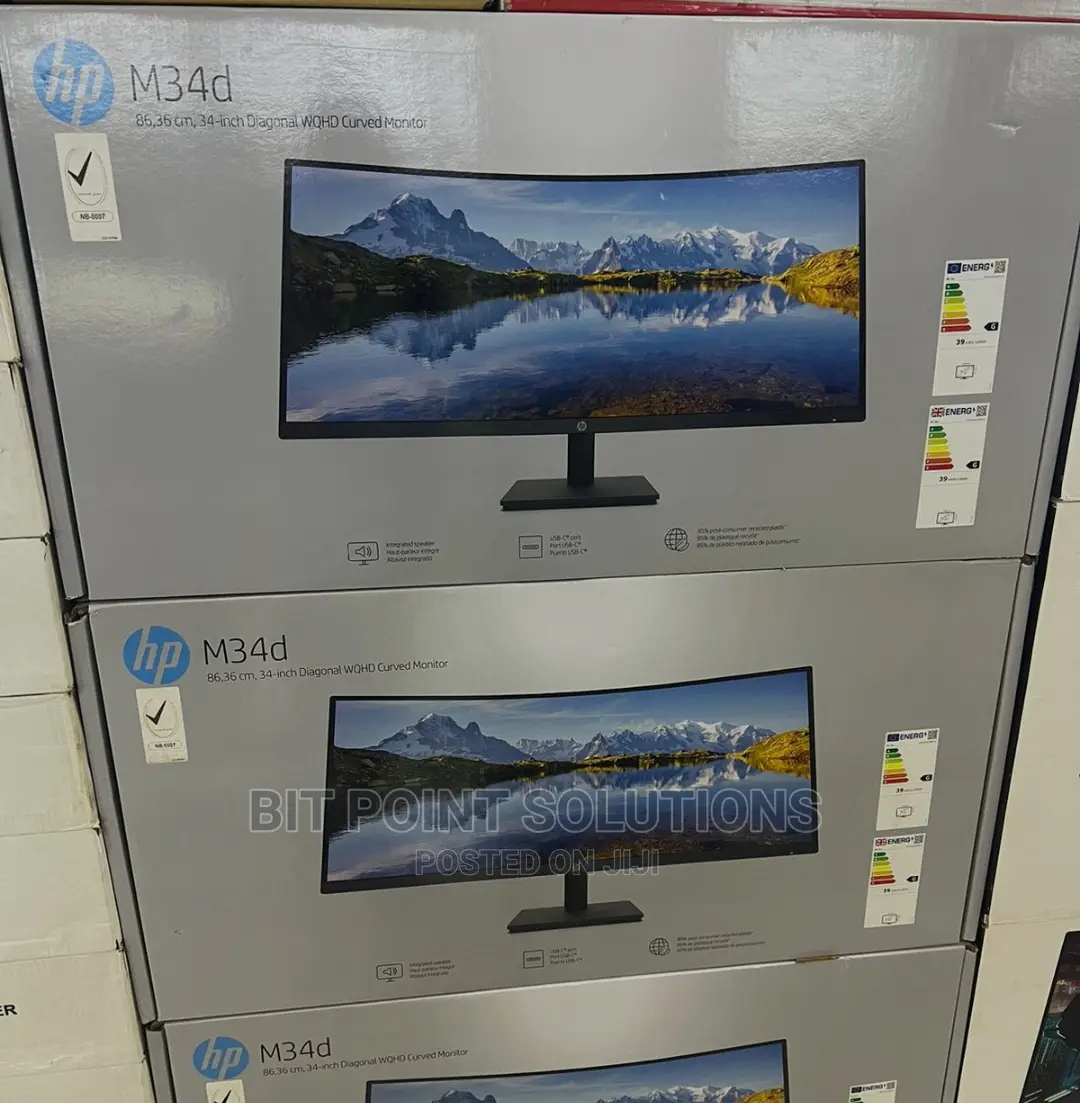 Hp M34d 34" Curved Monitor