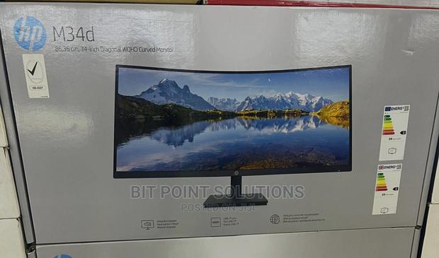 Hp M34d WQHD Curved Monitor 34" Available