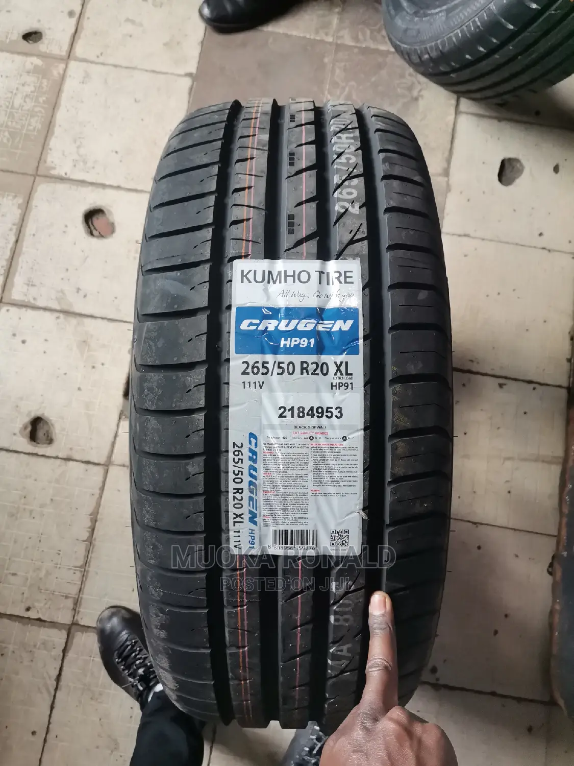 265/50r20 Kumho Tyre Made in Korea