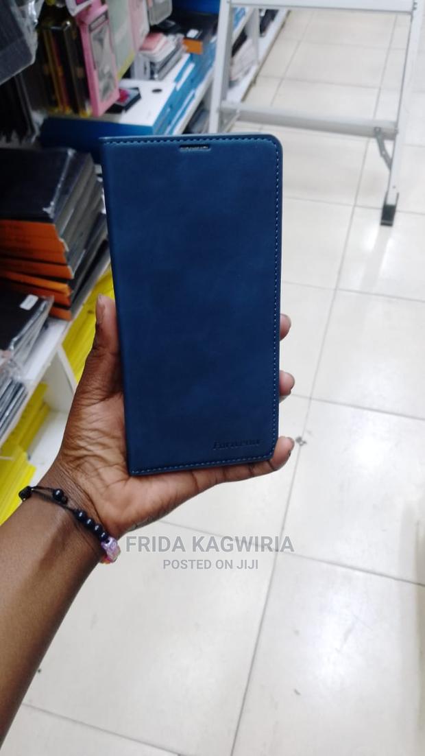 Blue Leather Flip for Tecno Phantom X2 - thumbnail 2