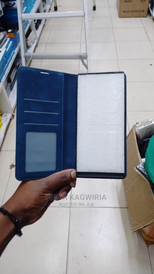 Blue Leather Flip for Tecno Phantom X2 - thumbnail 3