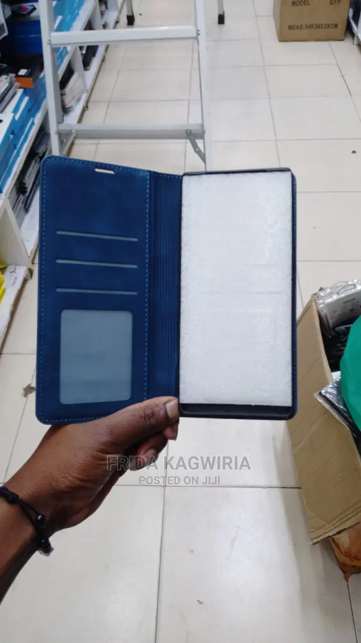 Blue Leather Flip for Tecno Phantom X2