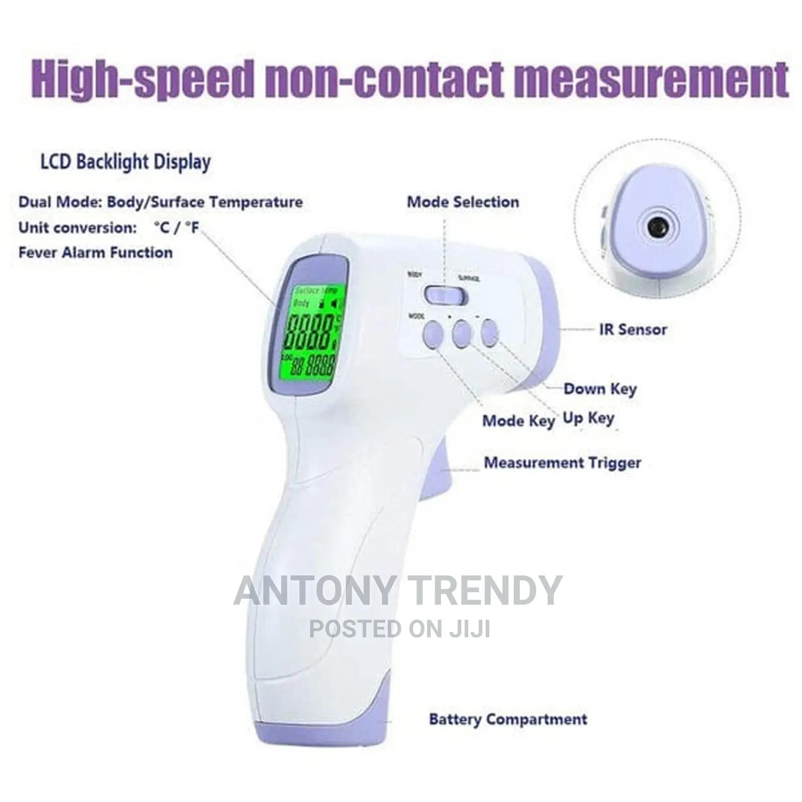 Forehead Thermometer Temperature Measurement
