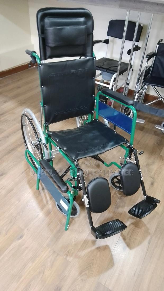90° Reclining Wheelchair, Removable Arms - main view
