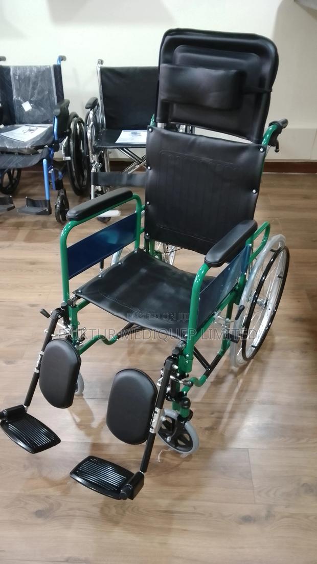 90° Reclining Wheelchair, Removable Arms - thumbnail 5