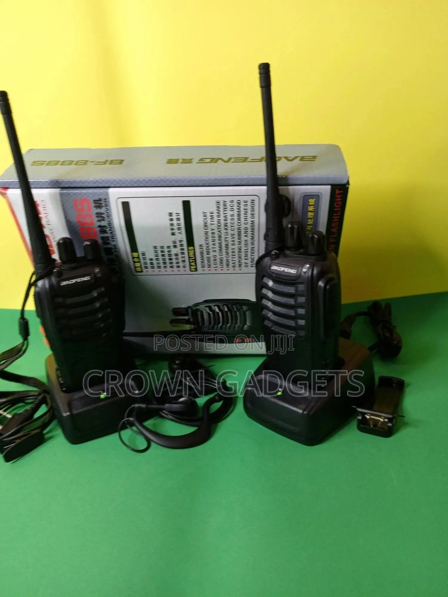 2 Pack Handheld Radio Call Walkie Talkie, BF-888S
