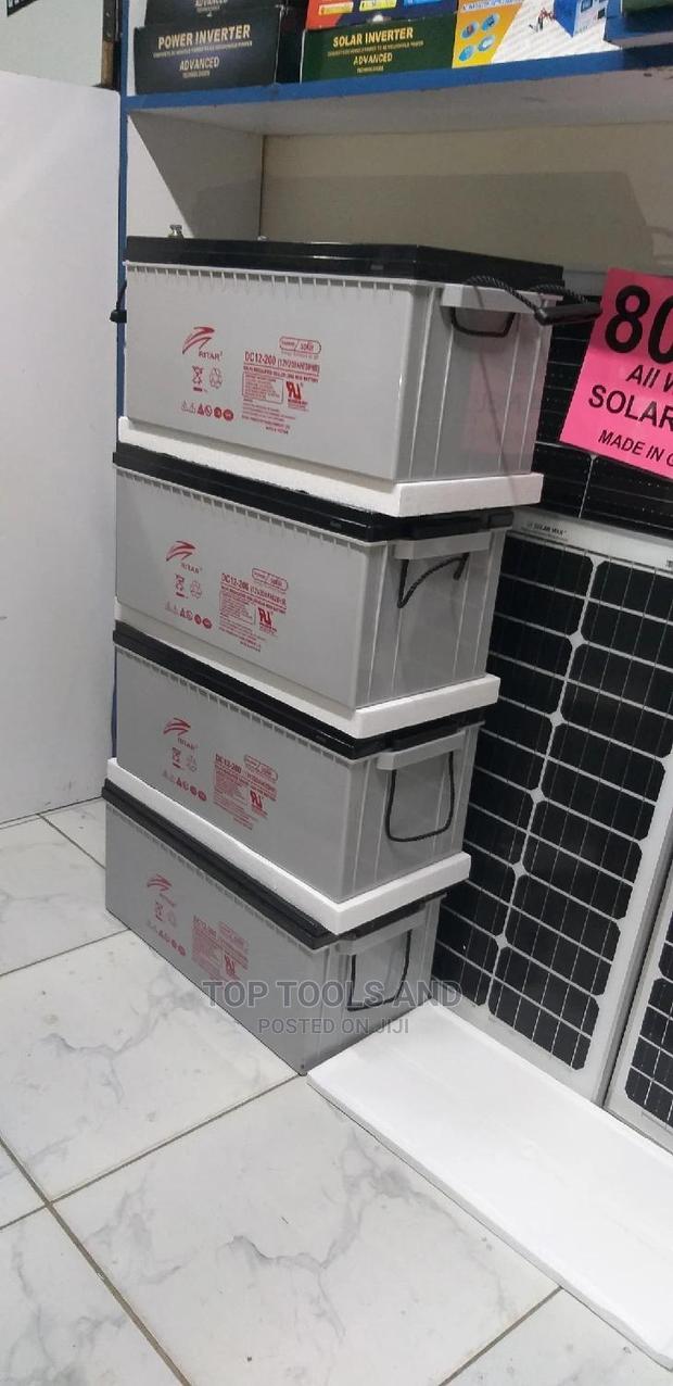 Ritar Chloride DC-200(12V200AH/20HRS)Solar Backup Battery