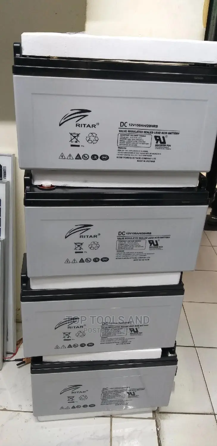 Ritar 12v 150ah 20hrs Sealed Lead Acid Solar Battery
