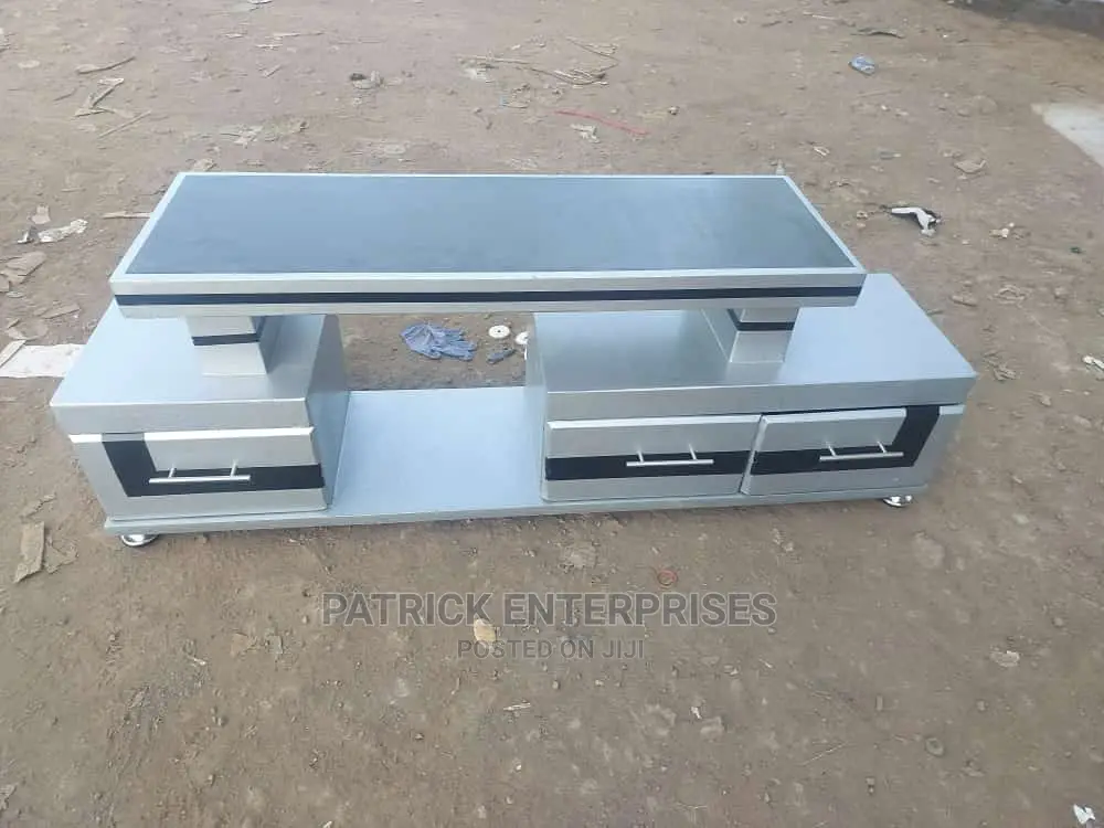 Morden Wooden TV Stand With LED Lights