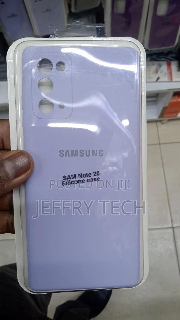 Back Mobile Cover for Samsung Galaxy Note 20 Silicone Purple - main view