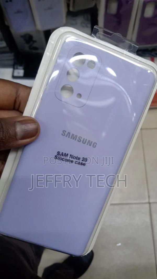 Back Mobile Cover for Samsung Galaxy Note 20 Silicone Purple - thumbnail 3