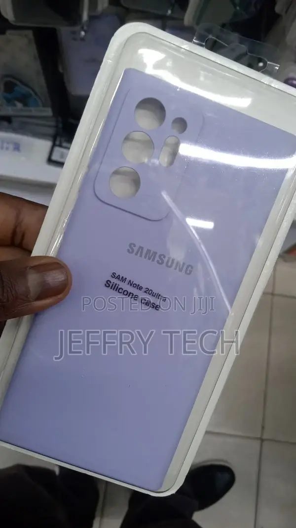 Samsung Note 20 Ultra Liquid Silicone Rubber Shockproof Purp