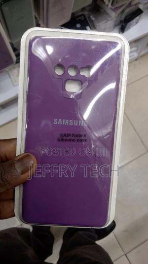 Samsung Note 9 Liquid Silicone Gel Rubber PURPLE Case PU - thumbnail 2