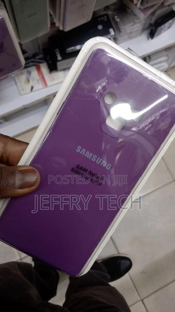 Samsung Note 9 Liquid Silicone Gel Rubber PURPLE Case PU - thumbnail 3