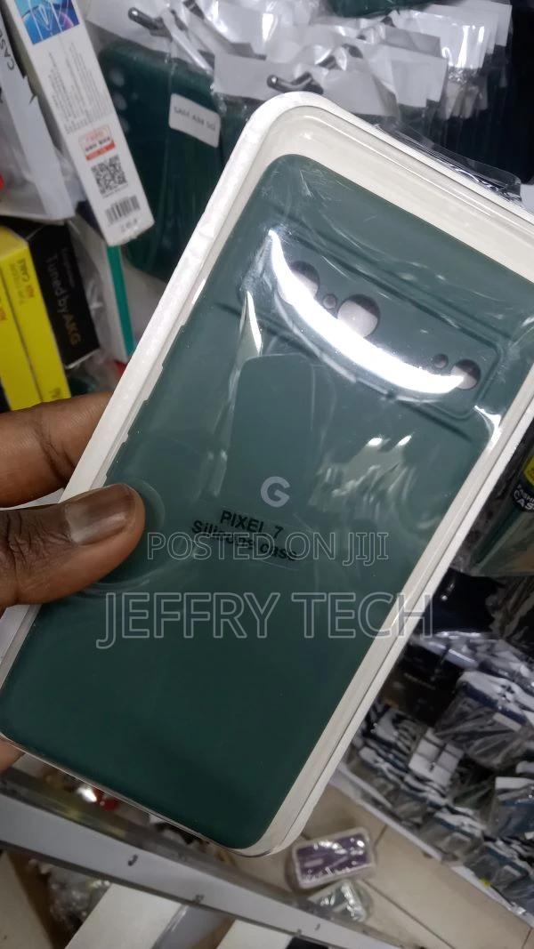 Silicone Case for Google Pixel 7 Liquid Gel Rubber Green - thumbnail 2