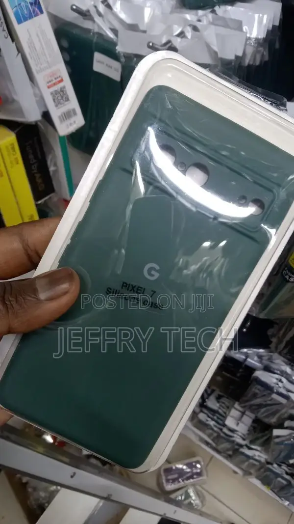 Silicone Case for Google Pixel 7 Liquid Gel Rubber Green
