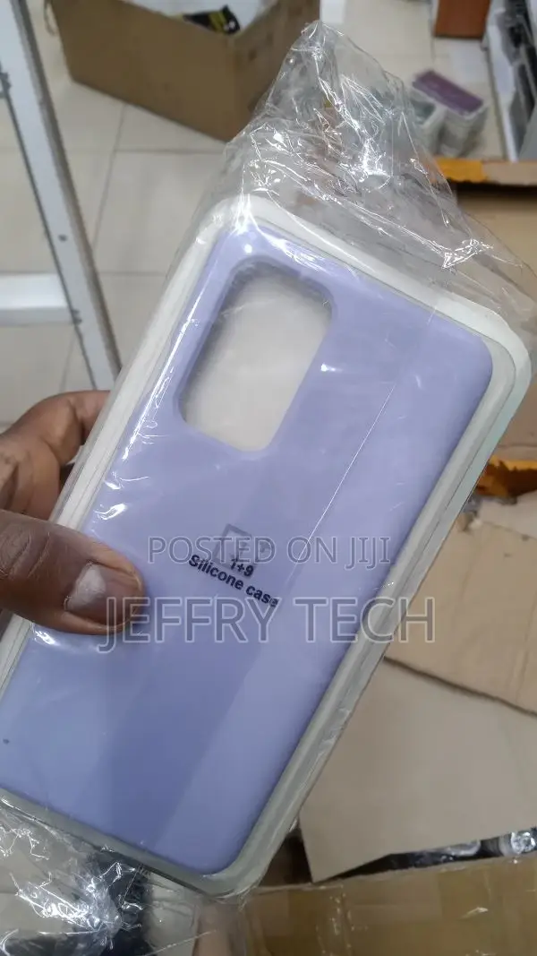 (Lilac Purple)Liquid Silicone Phone Case for Oneplus 9