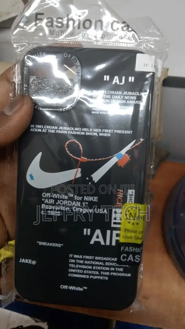 iPhone 14 Plus Premium Black Case- Nike Air