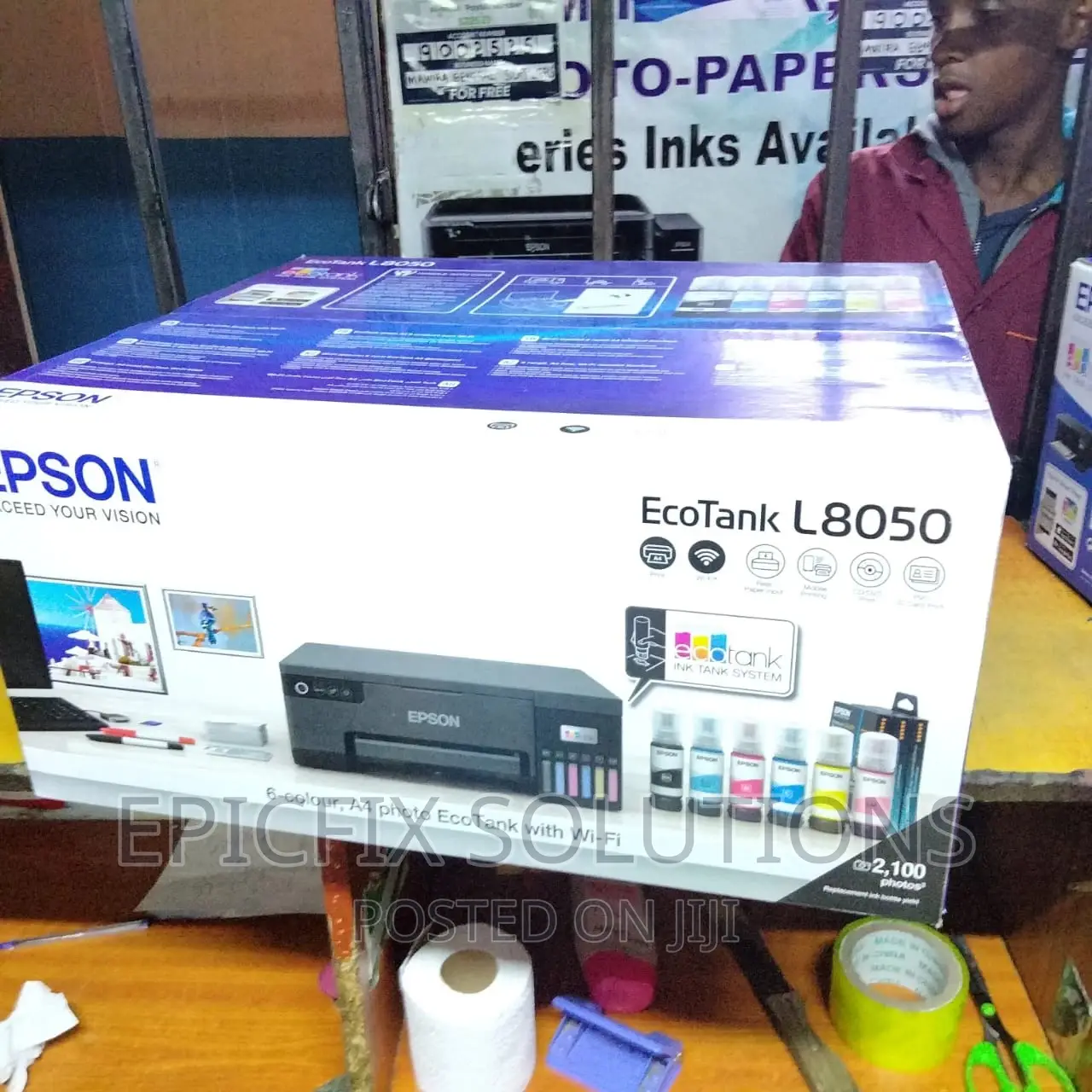Epson Ecotank L8050 Ink Tank Wireless High Volume Photo Prin