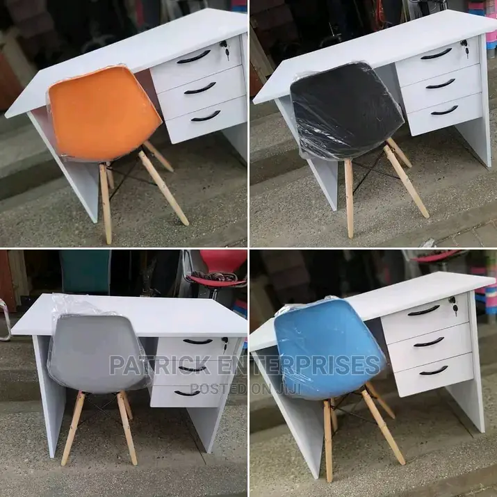 1 Meter Office Desk Plus Bistol Eames Study Chair