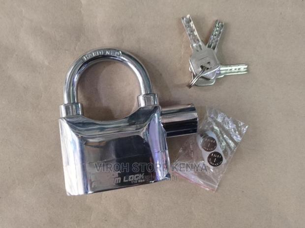 Kinbar Siren Padlock 3 Keys + Extra Batteries - thumbnail 3