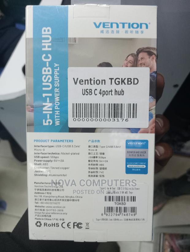 Vention USB C 4 Port Hub -TGKBD - thumbnail 2