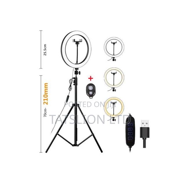 12 Inch Ring Light With 2M Tripod Stand + Remote - thumbnail 2