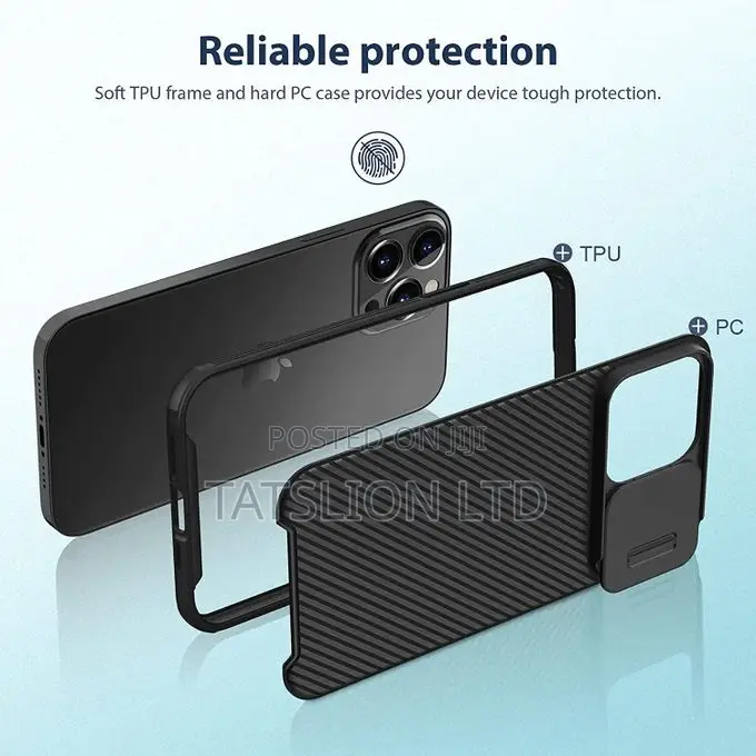 iPhone 13 Pro Case With Camera Cover, Nillkin Camshield