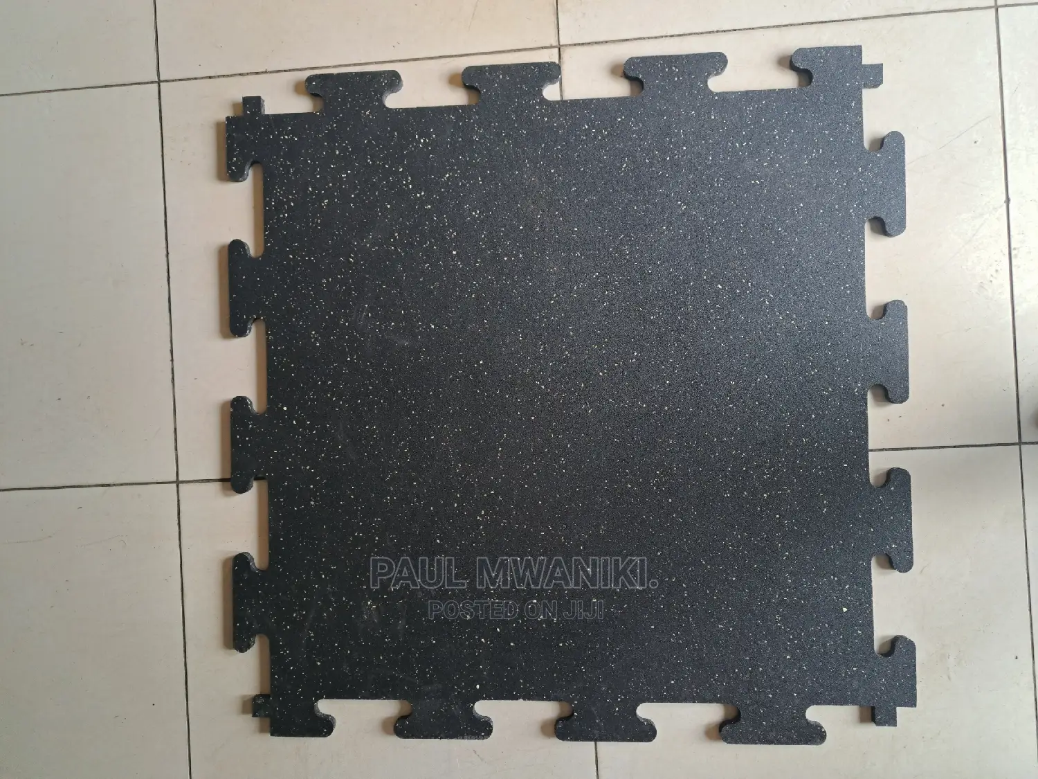 Gym Rubber Floor Mats, 980mm×980mm×15mm.