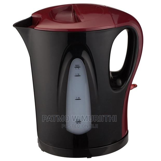Cordless Electric Kettle 1.7 Liters Black and Red- Rm/609