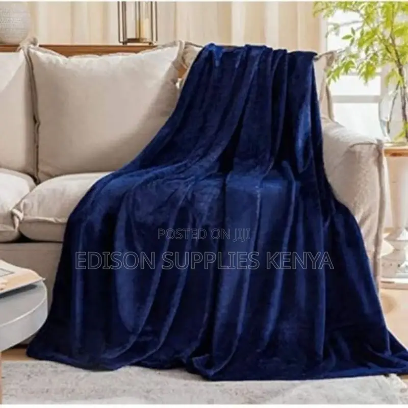 Navy Blue Fleece Blanket/ Throw Blanket