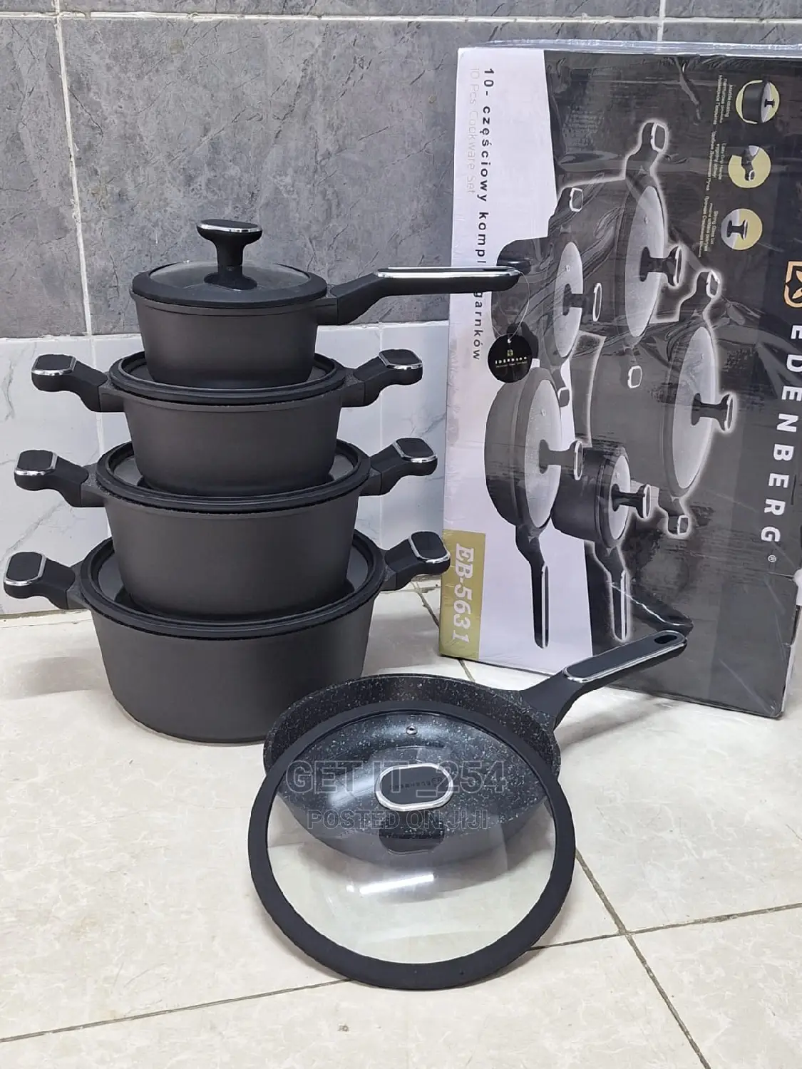 10pcs Edenberg Cookware Set