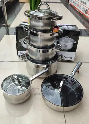 12pcs Stainless Steel Cookware Set*
Sizes 16cm,18cm,20cm,