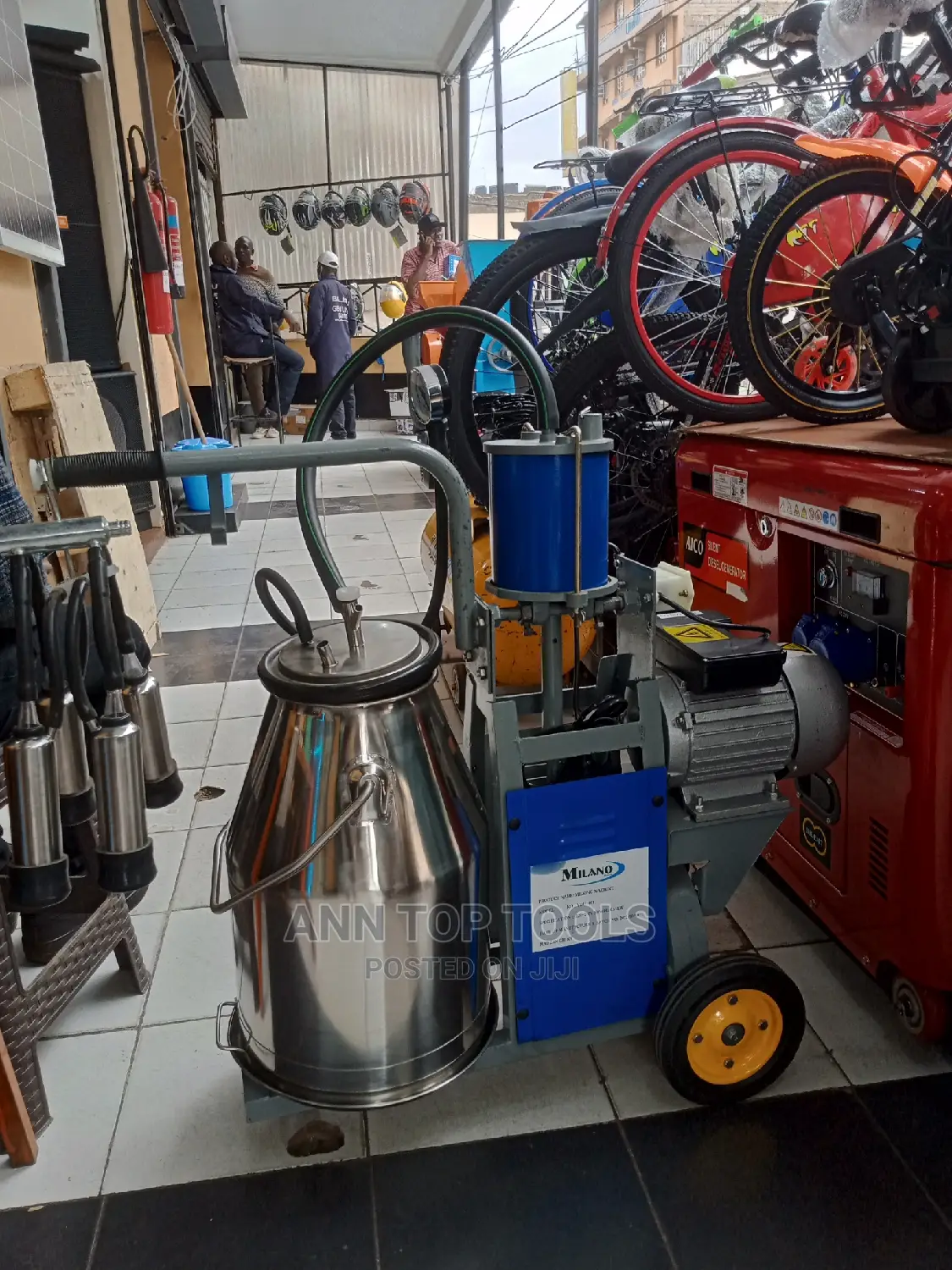 Complete Portable Milking Machine Single Barrel