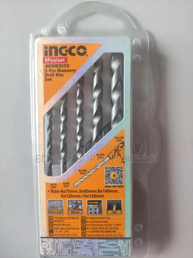 INGCO 5pcs Masonry Drill Bits Set AKDB3055 Concrete Drillbit - main view