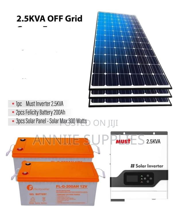 2.5kva Hybrid System + (2) 200ah Battery + (4) 300W Solar - main view